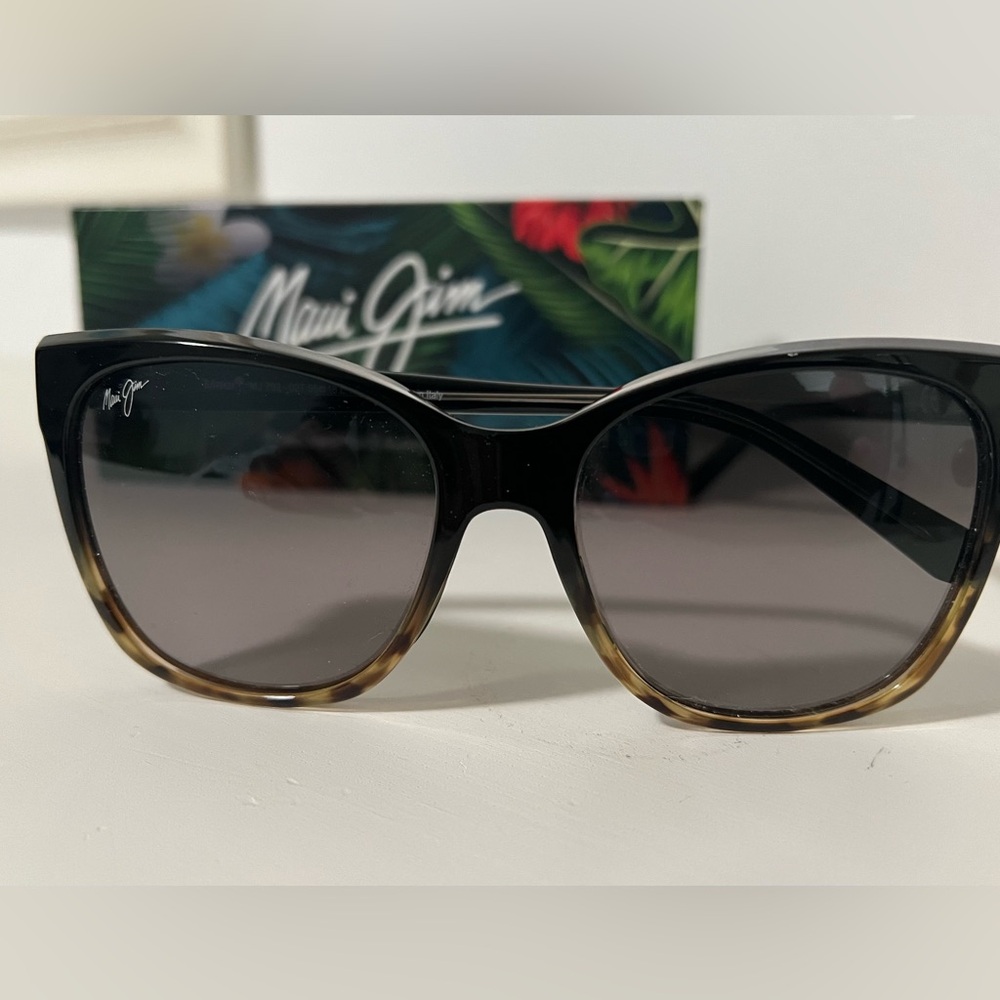 Maui Jim Black to Tortoise Cat Eye Sunglasses